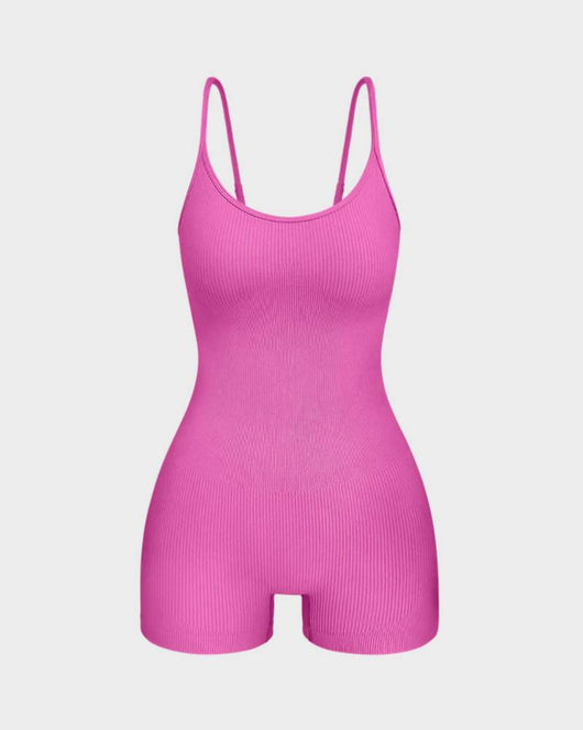 Slimming Spaghetti Strap Romper Shorts