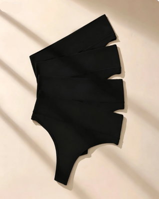 High-waist seamless thongs, tummy control, soft stretch, no-show