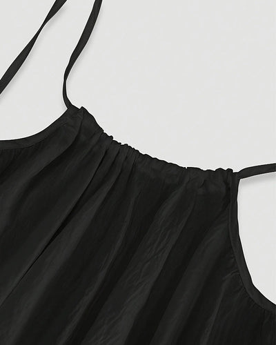 Women’s Chic Solid Color Backless Cami Dress