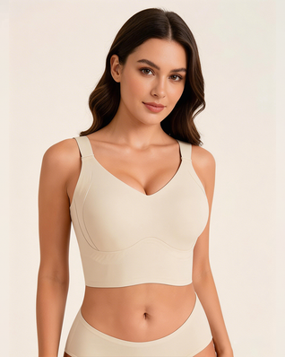Plus Size Back Smoothing Seamless Push Up Jelly Bra