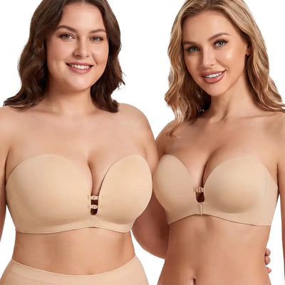 Womens Strapless  Push Up & Lift Bra