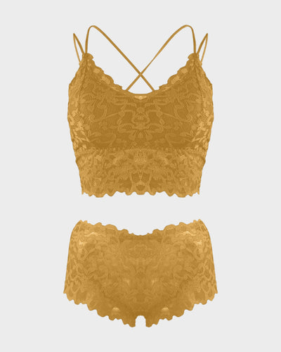 Romantic Lace Bralette & Panty Bundle