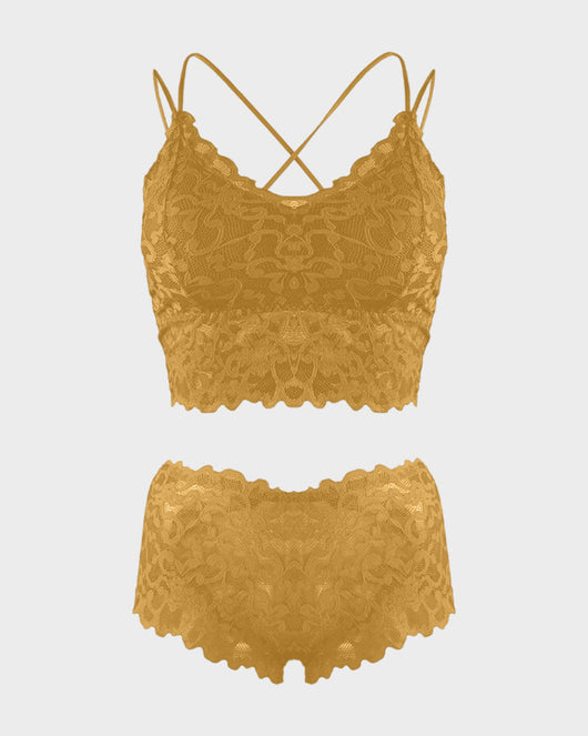 Romantic Lace Bralette & Panty Bundle