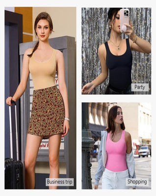 Women Seamless Round Neck Tummy Control Bodysuit