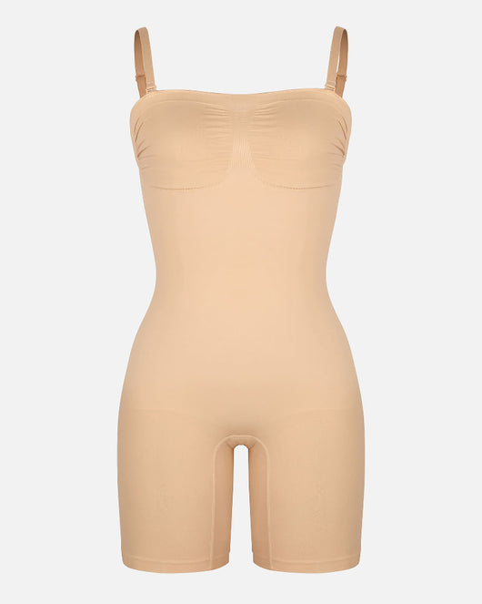Shapecurve Seamless Strapless Bodysuit with Removable Straps