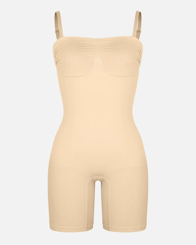 Shapecurve Seamless Strapless Bodysuit with Removable Straps