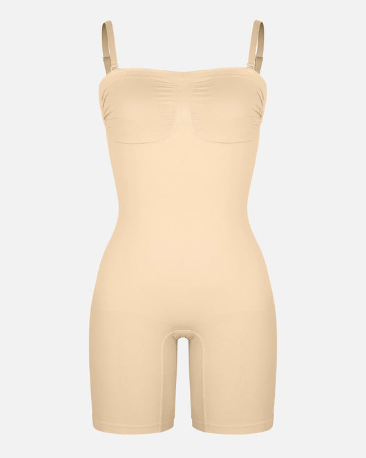 Shapecurve Seamless Strapless Bodysuit with Removable Straps