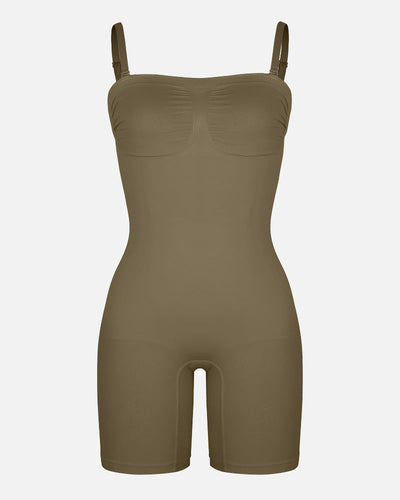 Shapecurve Seamless Strapless Bodysuit with Removable Straps