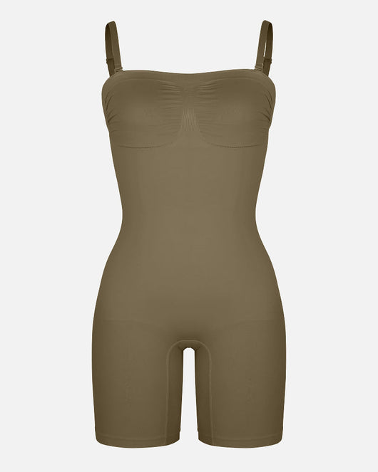 Shapecurve Seamless Strapless Bodysuit with Removable Straps