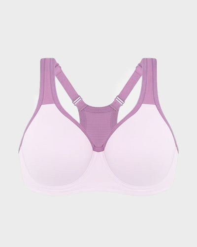Full Coverage Sports Bra Non Padded Unlined Soft Support Wide Strap Underwire Bra