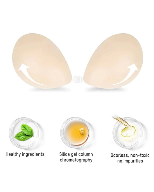 Front Closure Adhesive Invisible Push-Up Bra