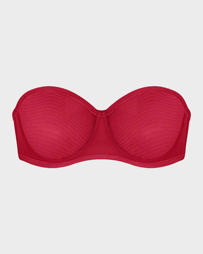 Strapless Mesh Bra with Underwire Lift and Sculpting Fit