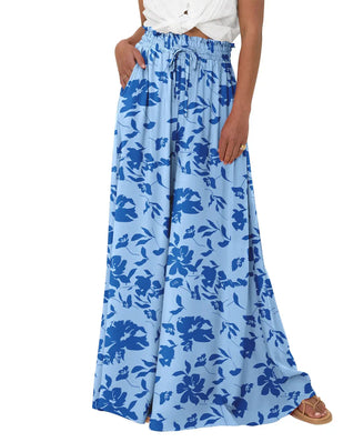Women High Waist Wide Leg Palazzo Pants with Pockets
