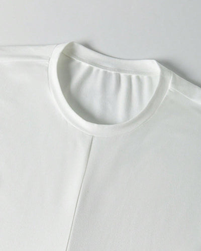 Women's Knit Round Neck Drop Shoulder Cross Back Top