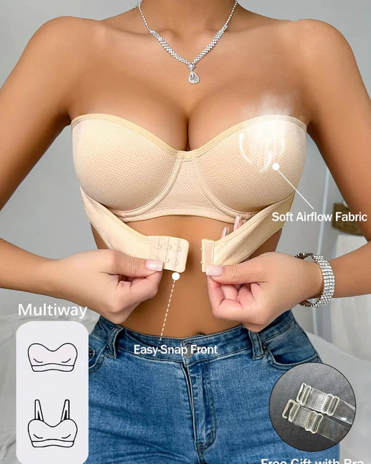 Strapless Anti-Sagging Bra Set – Lift, Non-Slip, Minimalist | Wedding & Events