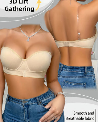 Strapless Anti-Sagging Bra Set – Lift, Non-Slip, Minimalist | Wedding & Events