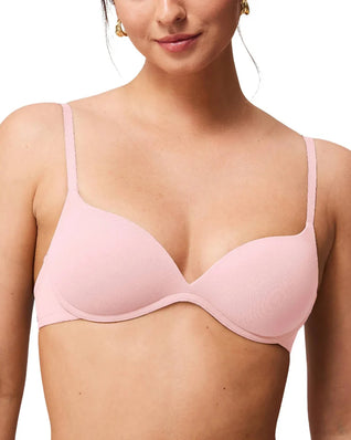 Wireless padded push-up bra for small busts, wire-free comfort 32AA–38A.