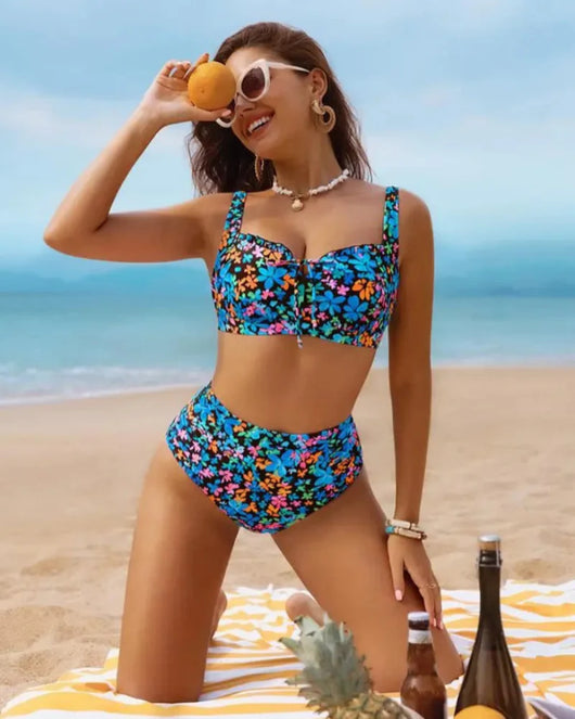 Women’s 2026 High-Waisted Tummy Control Bikini Set