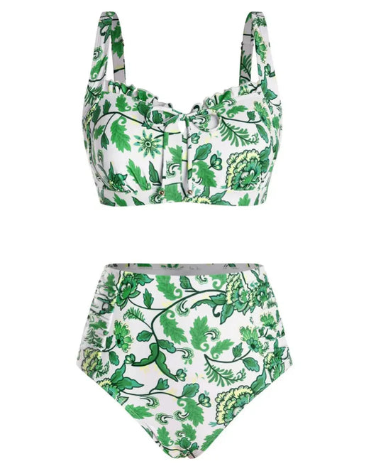 Women’s 2026 High-Waisted Tummy Control Bikini Set
