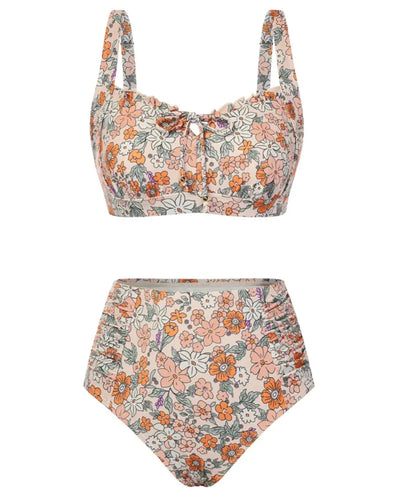 Women’s 2026 High-Waisted Tummy Control Bikini Set