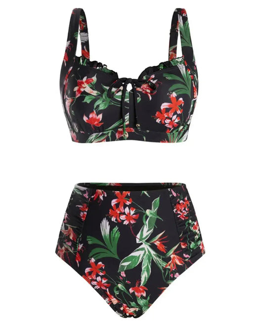 Women’s 2026 High-Waisted Tummy Control Bikini Set