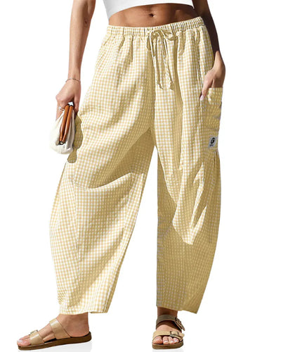 Brown White Plaid