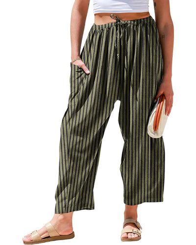 Black Green Striped
