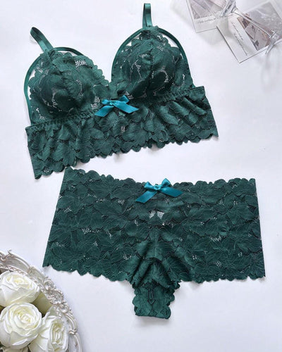 Seduluxe Plus Size Lace Lingerie Set  2-Piece Sexy Sleepwear