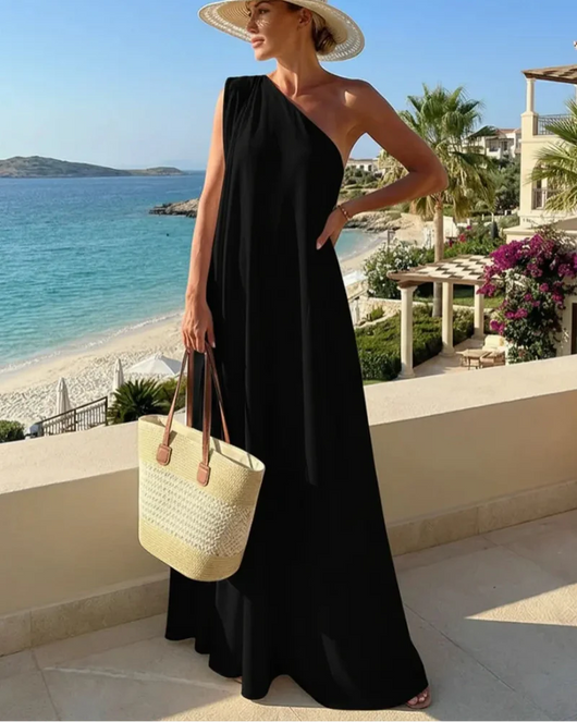 Women’s One-Shoulder Maxi Dress