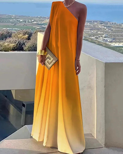Women’s One-Shoulder Maxi Dress