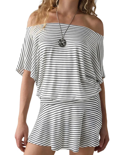 Women’s Off-Shoulder Mini Dress, Beach Party Dress