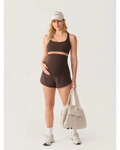 Maternity Dolphin Workout Shorts, Over-Belly, Summer Running