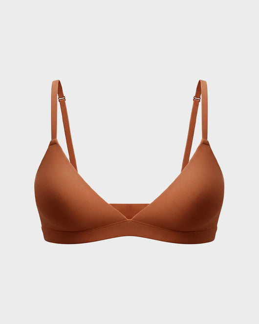Soft, Seamless Wireless Plunge Bra