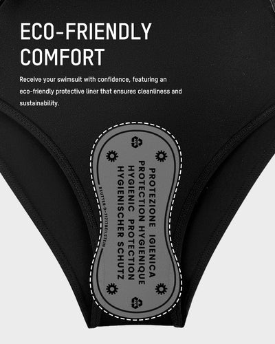 Twist-Detail One-Piece with Waist-Sculpting Fit