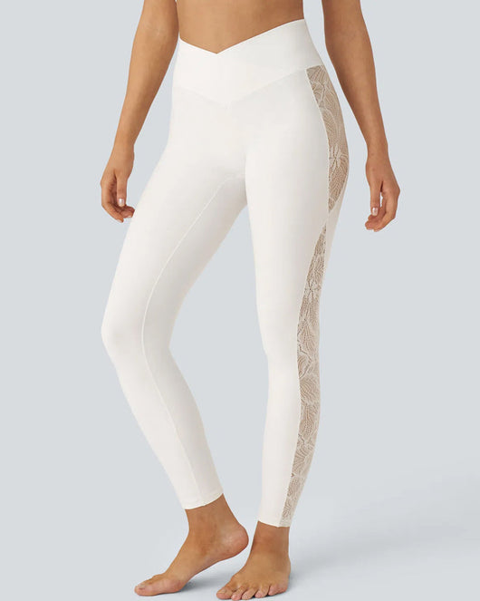 High-Waist Tummy Control Butt Lifting Lace Leggings
