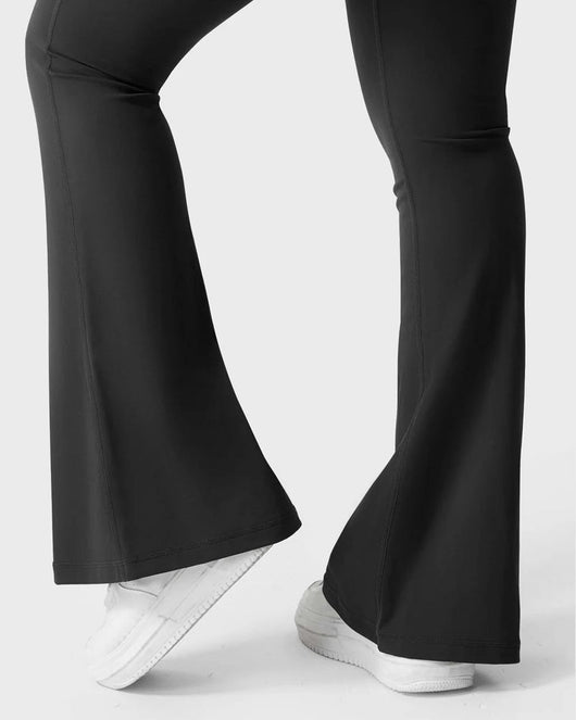 Flared Butt Lifting Leggings with Pockets