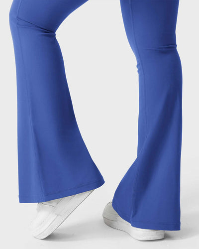 Flared Butt Lifting Leggings with Pockets